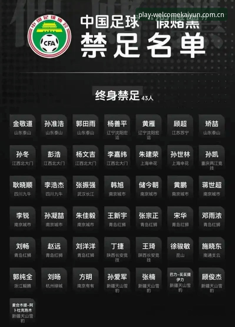 5个关键点看懂足协第三批禁足名单，资深球迷的3点深度分析